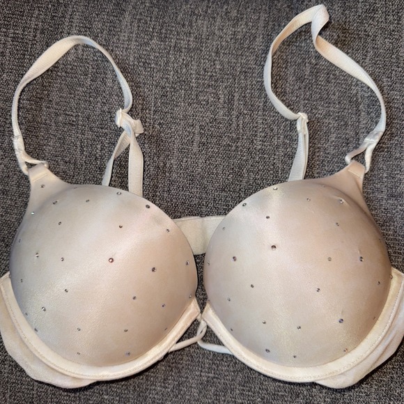 Victoria's Secret Other - 34A VICTORIA SECRET MIRACULOUS PLUNGE LEOPARD RHINESTONE BRA